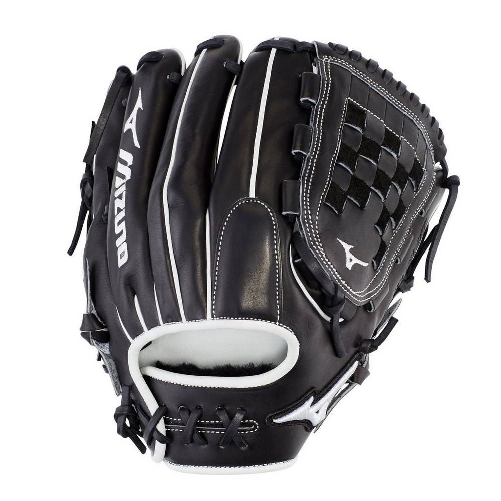 Womens Mizuno Pro Select Fastpitch 12" Softball Gloves Black Philippines (UPKMAV604)